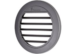 Uitstroom rooster vlak 30 graden, zwart 50/60