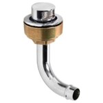 Tankbeluchter messing verchroomd 16 mm haaks