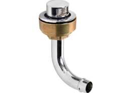 Tankbeluchter messing verchroomd 16 mm haaks