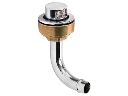 Tankbeluchter messing verchroomd 16 mm haaks