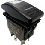 Waterdichte schakelaar met LED-indicator, 3-polig, ON-OFF, 15A / 12V