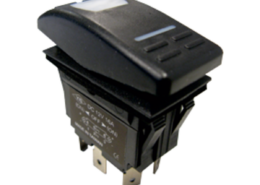 Waterdichte schakelaar met LED-indicator, 3-polig, ON-OFF, 15A / 12V