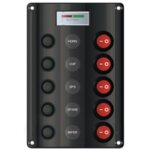 Schakelpaneel spatwaterdicht 5 posities