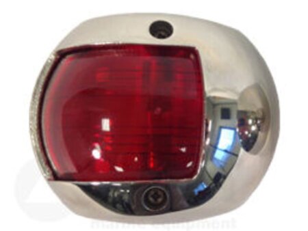 LED Positielantaarns Luxe RVS 316 Rood 112.5°