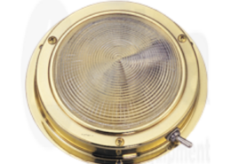 Messing LED-plafondlamp, opbouw, 12V/1,7W, LED 137 x 122 mm