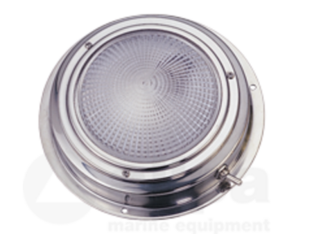 RVS LED-plafondlamp, opbouw, 12V/1,7W, LED 20x50