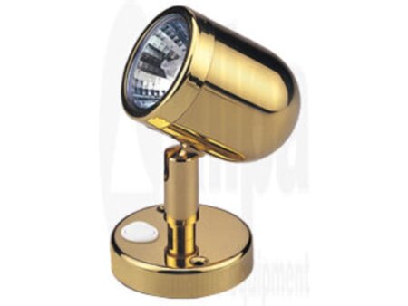 LED mini leeslamp messing gelakt