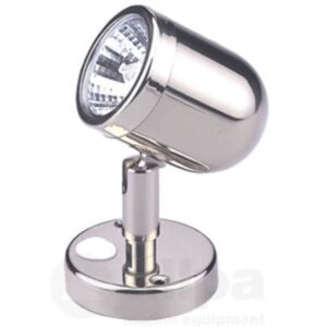 LED mini leeslamp messing verchroomd