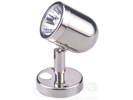 LED mini leeslamp messing verchroomd