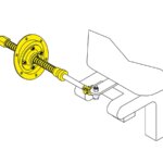 Teleflex motorbun montageset 90 graden