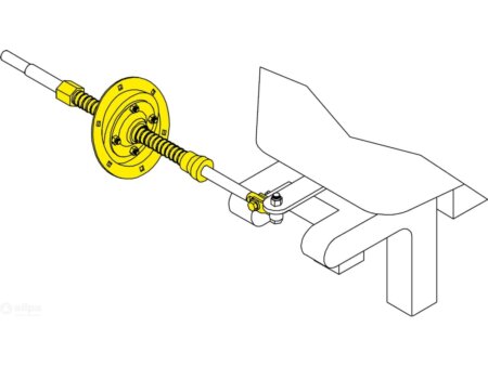 Teleflex motorbun montageset 90 graden