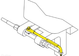 Teleflex universele tillerarm