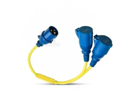 Splitter Cord 16A/250V CEE/2 x CEE