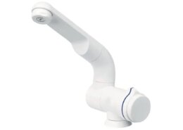 Koudwater kraan kunststof wit zonder schakelaar