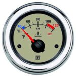 Vetus temperatuurmeter 12/24V creme