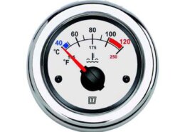 Vetus temperatuurmeter 12/24V witte wijzerplaat