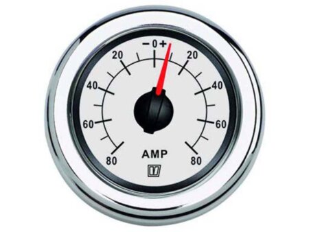 Ampèremeter Vetus wit 80A 12/24V