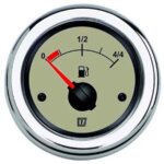 Brandstofmeter Vetus 12/24V creme