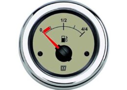 Brandstofmeter Vetus 12/24V creme