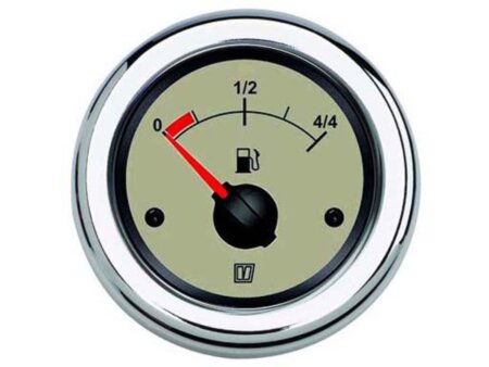 Brandstofmeter Vetus 12/24V creme