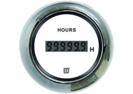 Vetus urenteller 12/24v witte wijzerplaat nieuwe lijn