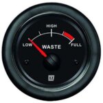 Vetus vuilwatermeter 12V/24V zwart - nieuwe lijn