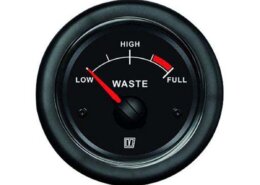 Vetus vuilwatermeter 12V/24V zwart - nieuwe lijn