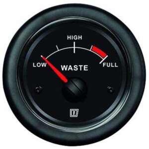 Vetus vuilwatermeter 12V/24V zwart - nieuwe lijn