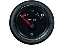 Watermeter Vetus 12/24V zwart