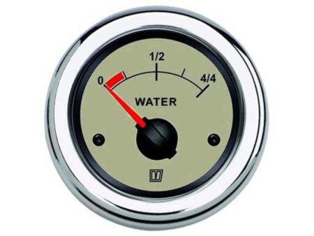 Watermeter Vetus 12/24V creme