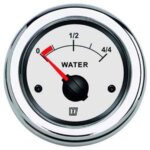 Watermeter Vetus 12/24V wit