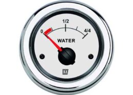 Watermeter Vetus 12/24V wit