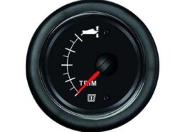 Vetus trim meter 12/24 volt, zwart