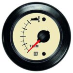 Vetus trim meter 12/24 volt, Creme