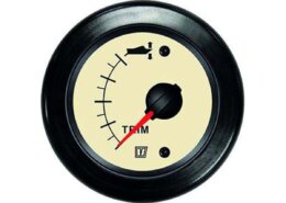 Vetus trim meter 12/24 volt, Creme