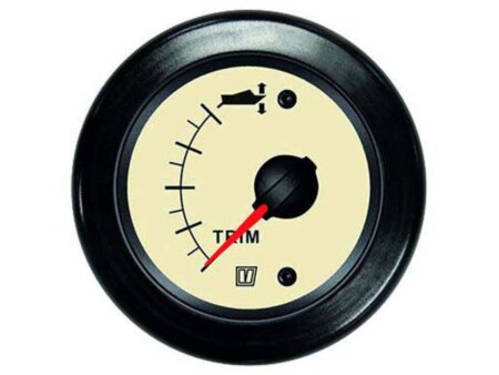 Vetus trim meter 12/24 volt, Creme