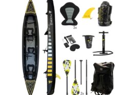 Opblaasbare kajak voor 3 personen