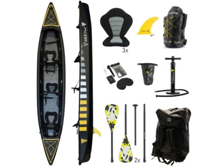 Opblaasbare kajak voor 3 personen