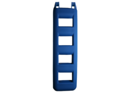 Trapfender 4 treden 25x12x95 cm blauw