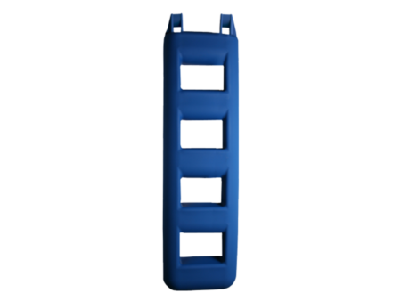Trapfender 4 treden 25x12x95 cm blauw