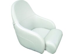 Stuurstoel offwhite vinyl met flip up