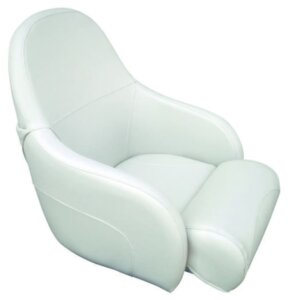 Stuurstoel offwhite vinyl met flip up