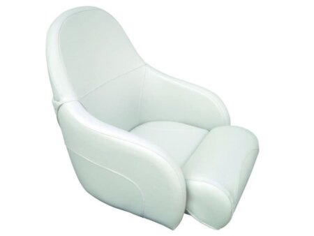 Stuurstoel offwhite vinyl met flip up