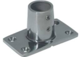 Railingsteun RVS 316 90 graden railing 22,25 mm