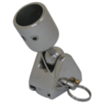 RVS Kogelscharnier afneembaar, voor 1" buis (25,4mm)