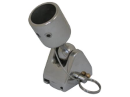 RVS Kogelscharnier afneembaar, voor 1" buis (25,4mm)