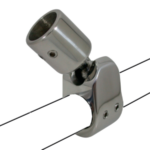 Kogelscharnier voor montage op railing 25,4 mm