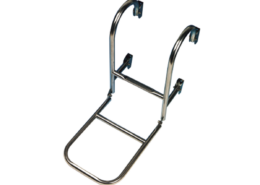 Zwemtrap met 4 treden, vaste spiegelsteun, opvouwbaar