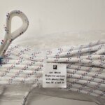 Ankerlijn polyester, 10 mm - 30 meter wit