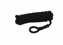 Fenderlijn polypropyleen 8 mm - 2,5 meter zwart (2 stuks)